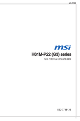 MSI H61M-P22 G3 Serie Bedienungsanleitung