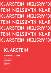Klarstein Bellevin 21 Duo Betriebsanleitung