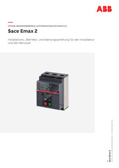 Abb Sace Emax 2 Anleitung Für Den Installateur