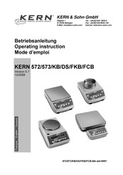 Kern 573 Serie Betriebsanleitung