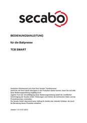 Secabo TCB SMART Bedienungsanleitung