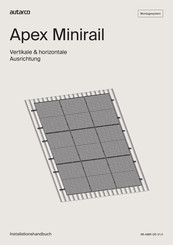 Autarco Apex Minirail Installationshandbuch