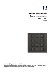 TCS AMI11200 Produktinformation
