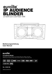 EuroLite Audience Blinder 2x100W LED COB 3200K Bedienungsanleitung