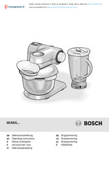 Bosch MUMXL-Serie Gebrauchsanleitung