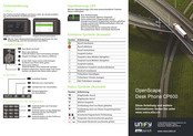 Unify OpenScape Desk Phone CP600 Kurzanleitung
