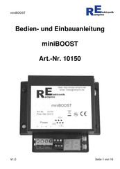 Rampino Elektronik miniBOOST Bedien- Und Einbauanleitung
