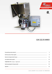 Bühler technologies GAS 222.35 AMEX Kurzanleitung