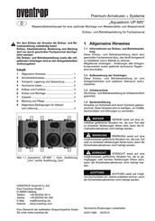 oventrop Aquastrom UP-MS Einbau- Und Betriebsanleitung