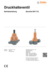 Stübbe DHV 718 Serie Betriebsanleitung