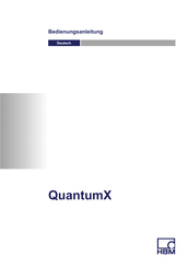 HBM QuantumX Bedienungsanleitung