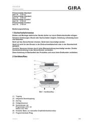 Gira 2106 04 Bedienungsanleitung