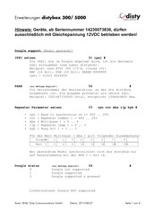 Disty distybox 300 Bedienungsanleitung