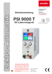 DATATEC Elektro-Automatik PSI9040-40T-640 Betriebsanleitung