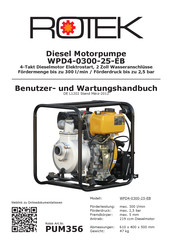Rotek PUM356 Benutzer- Und Wartungshandbuch