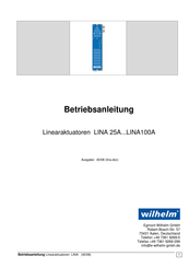 wilhelm LINA 25A Betriebsanleitung