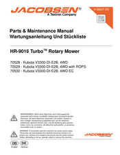 Jacobsen HR-9016 Turbo Wartungsanleitung Und Stückliste