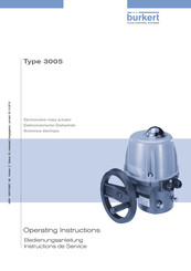 bürkert 3005 Bedienungsanleitung