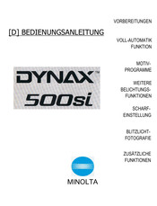 Minolta DYNAX 500si Bedienungsanleitung