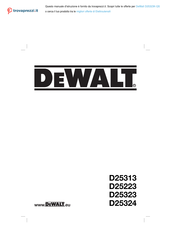 DeWalt D25323K-QS Originalanweisungen