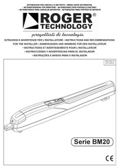 Roger Technology BM20 Serie Bedienungsanleitung