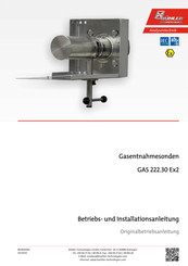 Buhler GAS 222.30 Ex2 Betriebs Und Installationsanleitung
