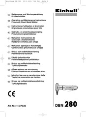 EINHELL DBN 280 Bedienungs- Und Wartungsanleitung