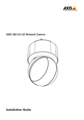 Axis Q6125 Bedienungsanleitung