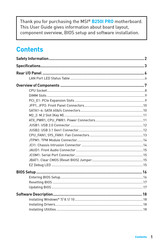 MSI B250I PRO Bedienungsanleitung