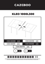 CAZEBOO KLEO 1000L300 Bedienungsanleitung
