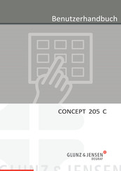 Glunz & Jensen CONCEPT 205 C Benutzerhandbuch