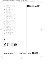 EINHELL RT-SB 305 Bedienungsanleitung