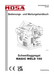 Mosa MAGIC WELD 150 Bedienungs- Und Wartungshandbuch