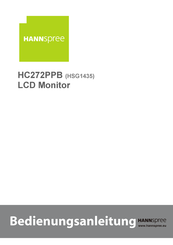 Hannspree HC272PPB Bedienungsanleitung