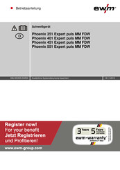 EWM Phoenix 551 Expert puls MM FDW Betriebsanleitung