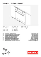 Franke CS 66 M /F Serie Installations- Und Gebrauchsanweisung