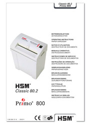 Hsm Primo 800 Betriebsanleitung