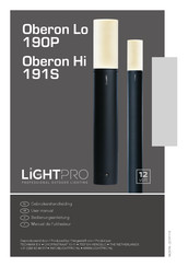 LightPro Oberon Hi 191S Bedienungsanleitung