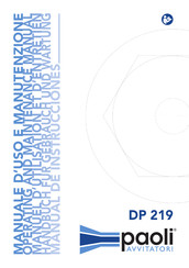 Paoli Avvitatori DP 219 Handbuch Für Gebrauch Und Wartung