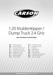 Carson Dump Truck 2.4 GHz Bedienungsanleitung