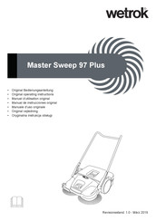 Wetrok Master Sweep 97 Plus Original Bedienungsanleitung