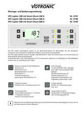 Votronic VPC Jupiter 200 mit Smart-Shunt 200 A Montage- Und Bedienungsanleitung