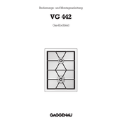 Gaggenau VG 442 Bedienungs- Und Montageanleitung