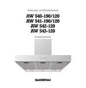 Gaggenau AW 540-120 Bedienungs- Und Montageanleitung