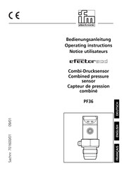 IFM Electronic efector500 PF36 Bedienungsanleitung