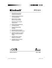 EINHELL RT-TC 520 U Originalbetriebsanleitung