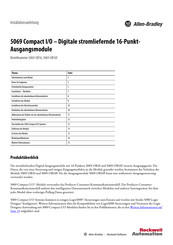 Allen-Bradley 5069 Compact I/O Installationsanleitung