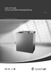 Systemair SAVE VTR 150/B Bedienungsanleitung