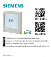 Siemens RDF800 Serie Bedienungsanleitung