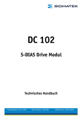 Sigmatek DC 102 Technisches Handbuch